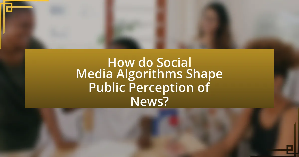 How do Social Media Algorithms Shape Public Perception of News?