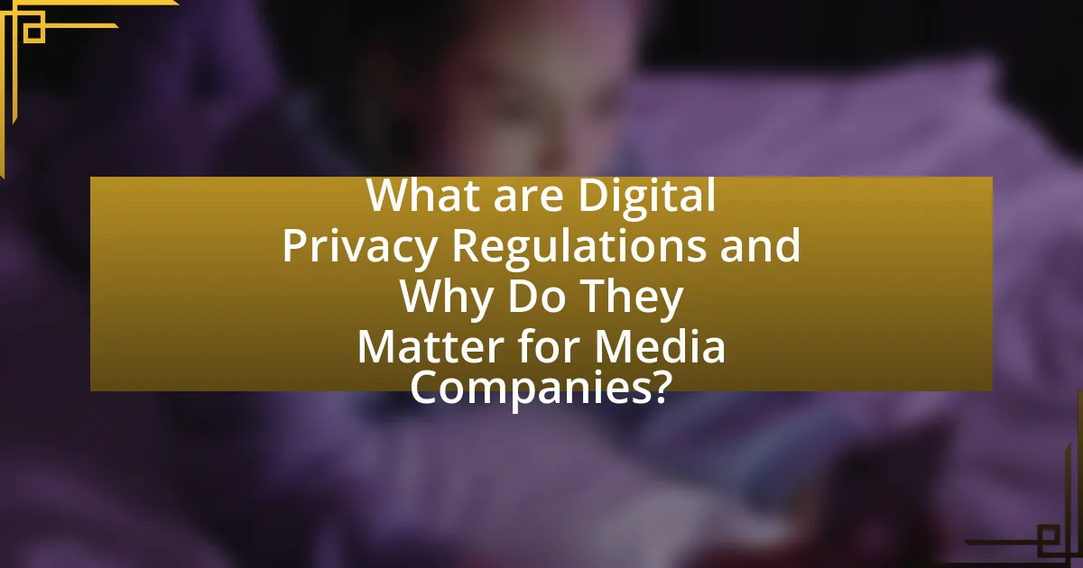What are Digital Privacy Regulations and Why Do They Matter for Media Companies?